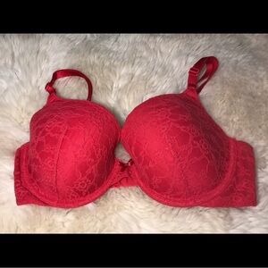 Victoria's Secret Red Lace Bra